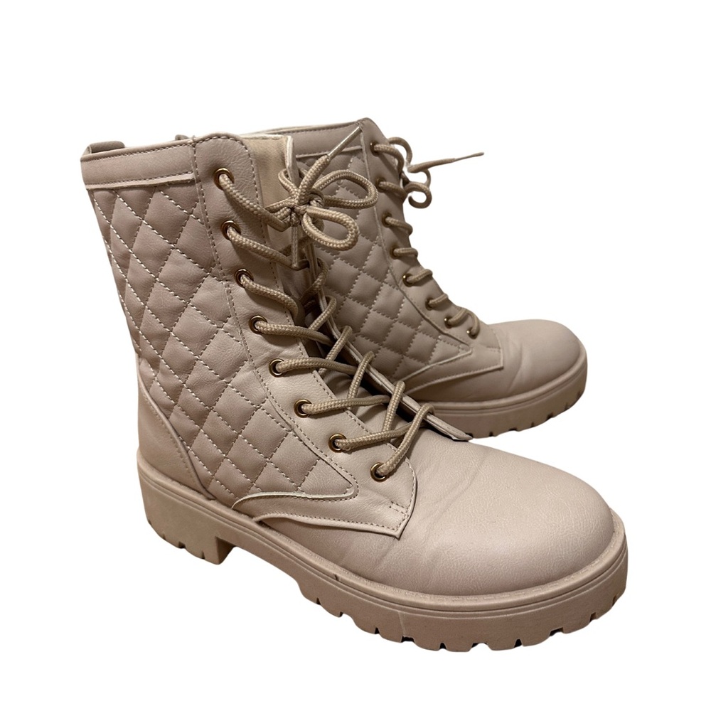 New York & Company Brooklynn Lace-Up Combat Boot